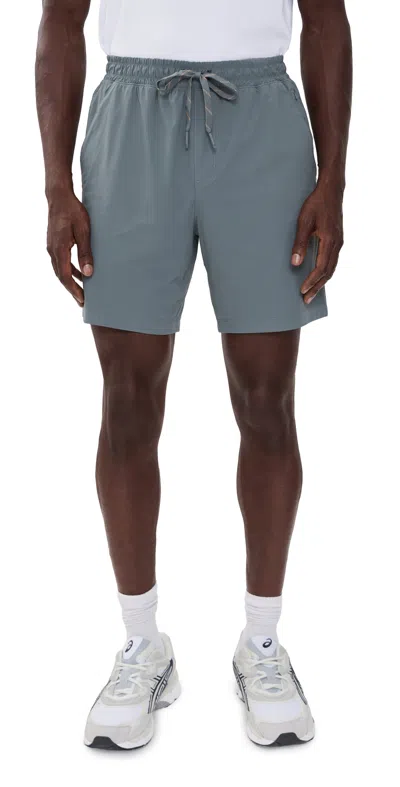 Rhone Pursuit Shorts 7 Shadow Blue In Gray