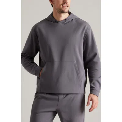 Rhone Range Relaxed Fit Fleece Hoodie In Gravel