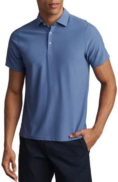 Rhone Regatta Piqué Performance Polo In Blue