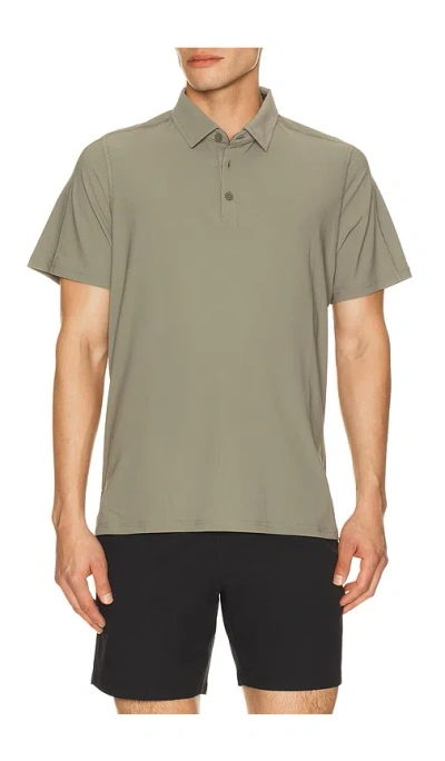 Rhone Regatta Pique Polo In Smokey Olive