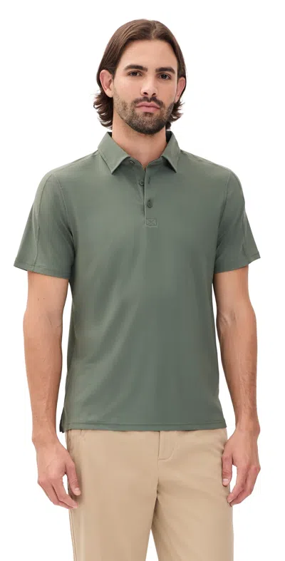 Rhone Regatta Pique Polo Olive Shadow In Green