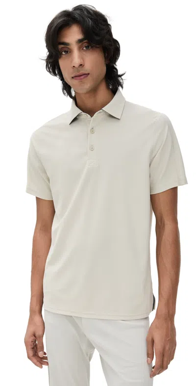 RHONE REGATTA PIQUE POLO SANDSTONE