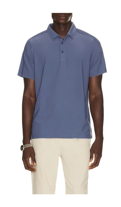 Rhone Regatta Pique Polo In Vintage Indigo