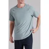 Rhone Reign Athletic Short Sleeve T-shirt In Sea Green / Sea Glass Blue