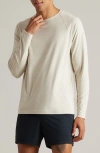 Rhone Reign Long Sleeve T-shirt In Sandstone