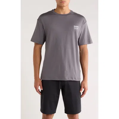 Rhone Relaxed Fit Base Training Graphic T-shirt In Gray