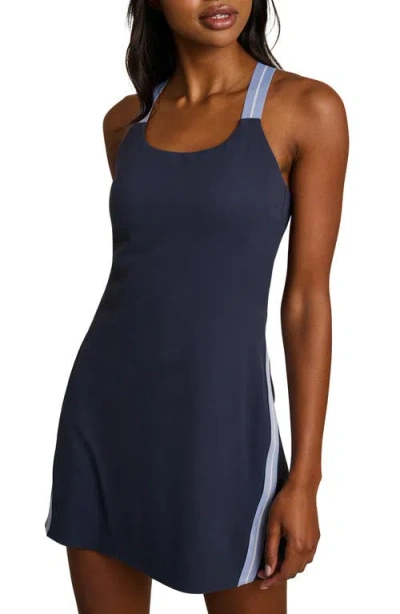 Rhone Retro Revive Cross Back Sports Dress In Blue