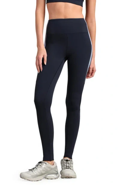 Rhone Retro Revive Side Stripe Leggings In Blue