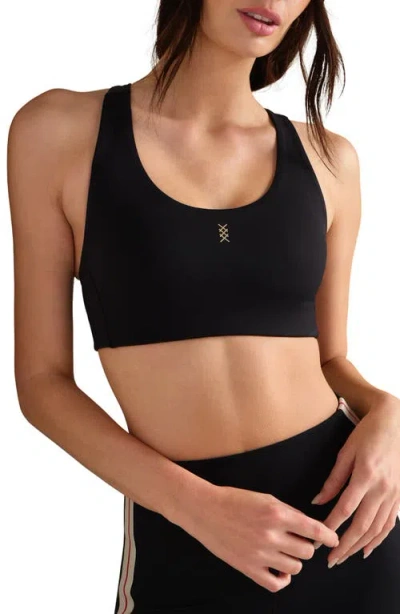 Rhone Retro Revive Upf 50+ Sports Bra In Black