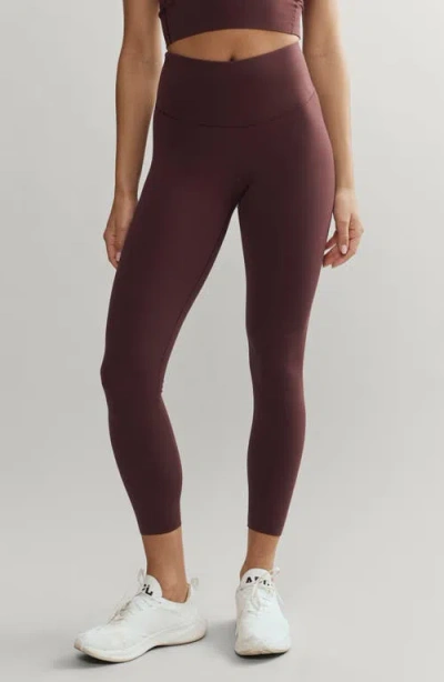 Rhone Revive 7/8 Leggings In Brown Berry
