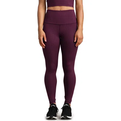 Rhone Revive 7/8 Leggings In Mulberry Houndstooth
