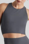 Rhone Revive Longline Bra In Asphalt