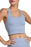Rhone Revive Longline Bra In Blue
