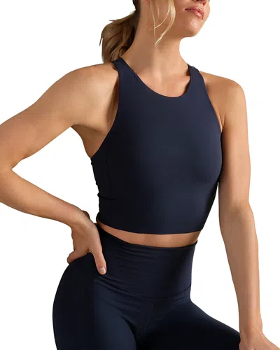 Rhone Revive Longline Bra In Blue