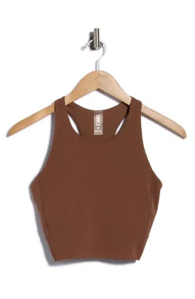 Rhone Revive Longline Bra In Brown