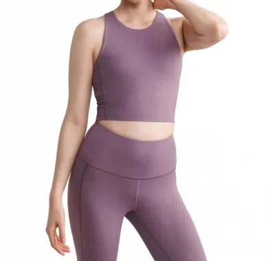 Rhone Revive Longline Bra In Dark Plum