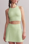 Rhone Revive Longline Bra In Lime Zest