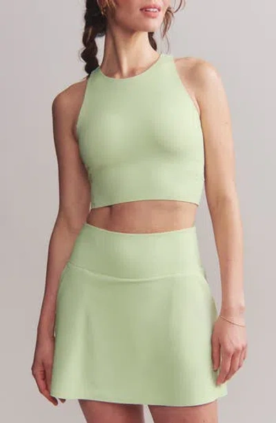 Rhone Revive Longline Bra In Lime Zest