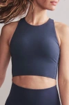 Rhone Revive Longline Bra In Navy Blue