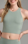 Rhone Revive Longline Bra In Pacific Green