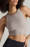 Rhone Revive Longline Bra In Taupe Mist
