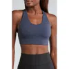 Rhone Revive Longline Sports Bra In Navy Blue
