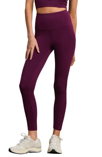 Rhone Revive Pockets 7/8 Leggings In Dark Berry