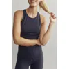 Rhone Revive Print Crop Tank In Navy Blue