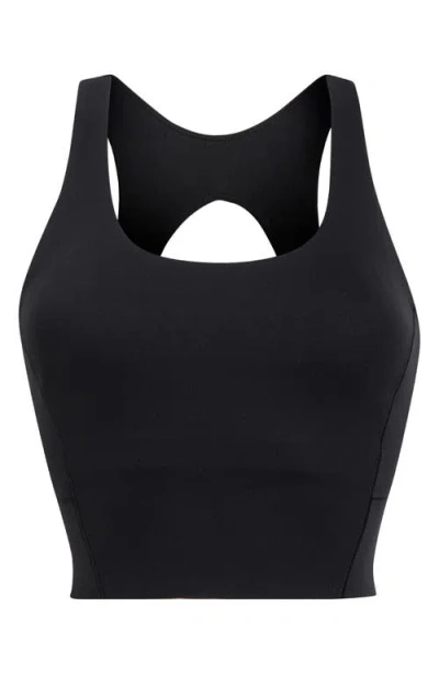 Rhone Revive Scoop Longline Bra In Blue