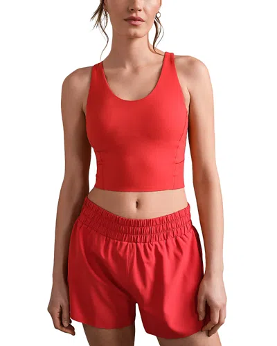 Rhone Revive Scoop Longline Bra In Red