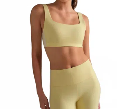 Rhone Reviveform Color Block Sports Bra In Yellow Dawn