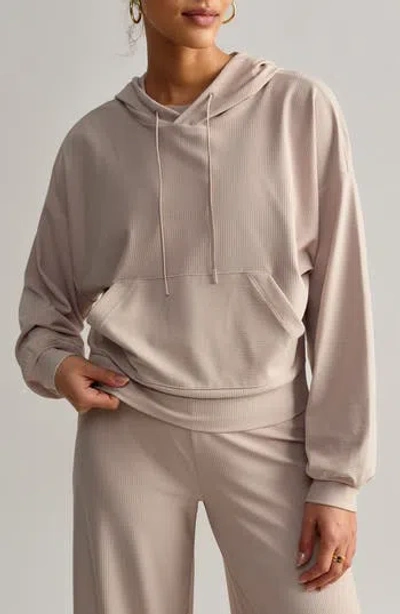 Rhone Ripple Hoodie In Brown