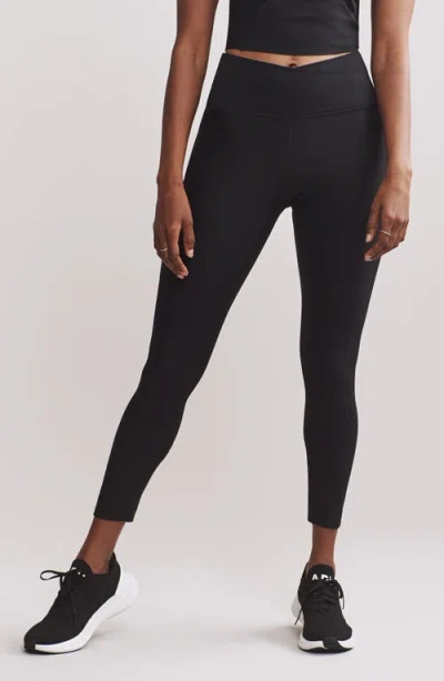 Rhone Ripple Pocket Ankle Leggings In Black