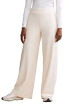 Rhone Ripple Wide Leg Sweatpants In Cream