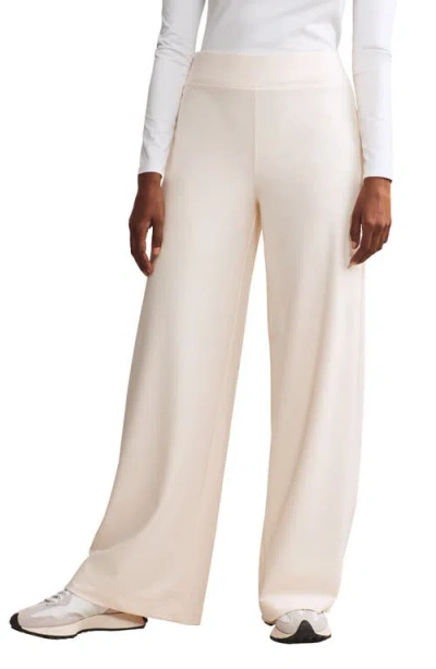 Rhone Ripple Wide Leg Sweatpants In Cream