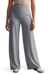 Rhone Ripple Wide Leg Sweatpants In Gray
