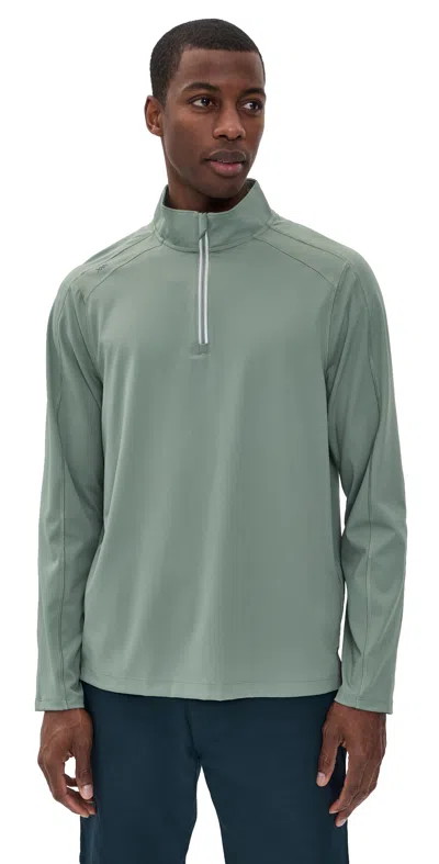 Rhone Rise Quarter Zip Pullover Laurel Green