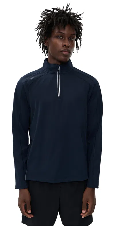 Rhone Rise Quarter Zip True Navy In Blue