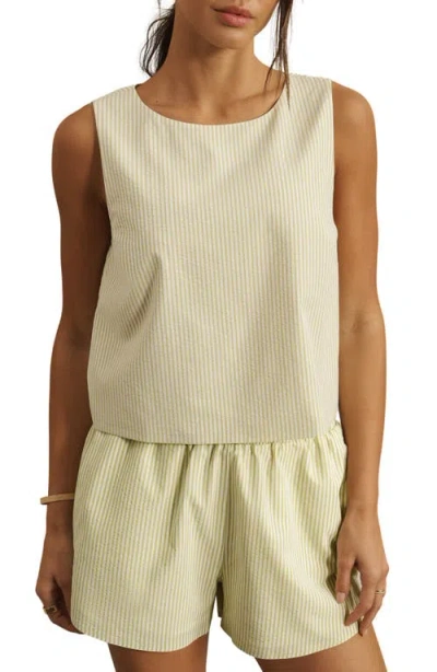 Rhone Saltair Boxy Tank In Green