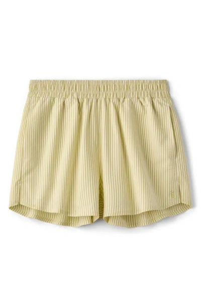 Rhone Saltair Lined Shorts Citron Seersucker In Yellow