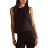 Rhone Serene Crop Performance Tank In Brown