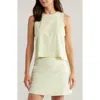 Rhone Serene Crop Performance Tank In Lime Zest