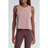 Rhone Serene Crop Performance Tank In Mauve