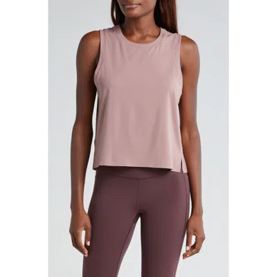 Rhone Serene Crop Performance Tank In Mauve