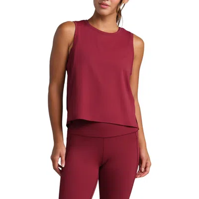 Rhone Serene Crop Performance Tank In Red
