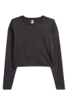 Rhone Serene Fitted Long Sleeve Performance Top In Black
