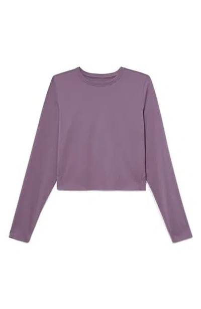 Rhone Serene Fitted Long Sleeve Performance Top In Purple