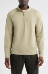 Rhone Session Quarter Zip Pullover In Neutral