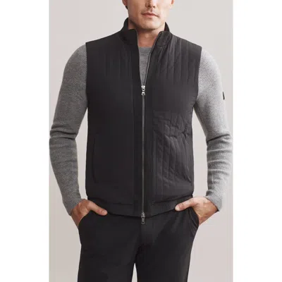 Rhone Skyline Quilted Vest In Black