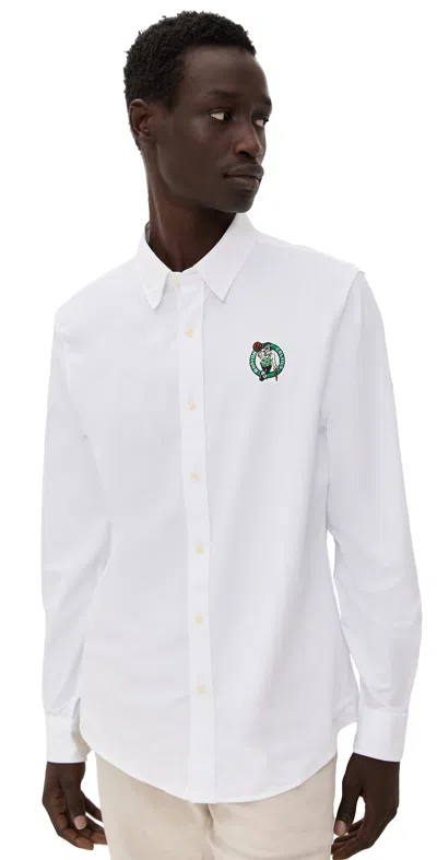 Rhone Slim Fit Celtics Commuter Shirt Business White